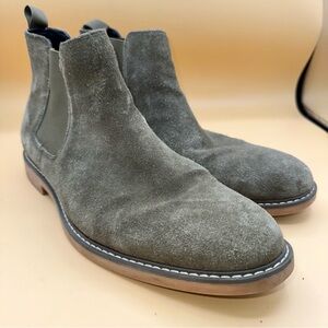 Abound Olive Green Suede Chelsea Boots